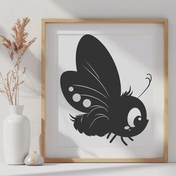 A detailed illustration of a butterfly in full body view, suitable for vector design and commercial or personal use.