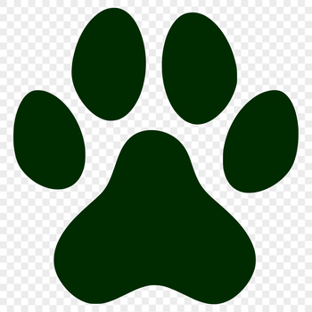 A set of animal paw prints in vector format, suitable for various design applications.