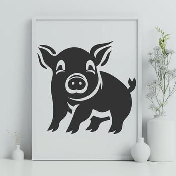 Stunning Pig In SVG & PNG