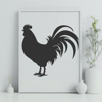 Artistic Rooster In SVG Format