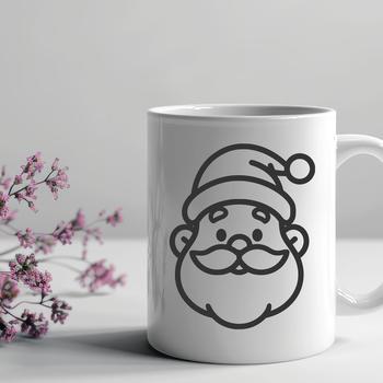 Free Unique Father Christmas Vector Drawing