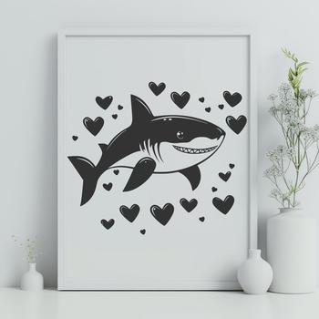 Beautiful Shark - DXF For Commercial Use
