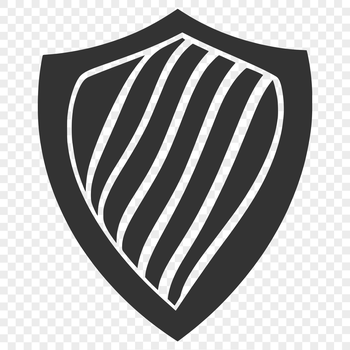 A decorative shield with intricate design elements, suitable for vector graphics and cutting machine applications.