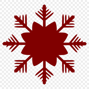 A delicate winter snowflake in vector design, suitable for various digital formats including SVG.