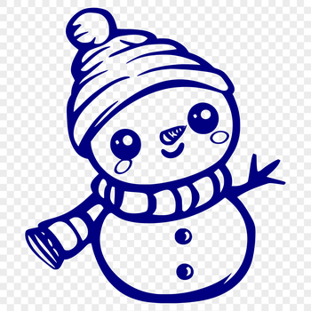 Unique Snowman Clip Art