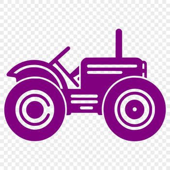 An SVG rendering of a rural vehicle used on farms, ideal for digital stencils, templates, and commercial art projects.