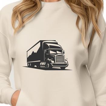 Artistic Semi Truck - Vinyl SVG