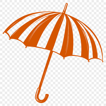 A simple illustration of a colorful umbrella in various styles to be used as vector art.