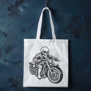 An outline design of a motorcycle suitable for vector art projects in various software programs.