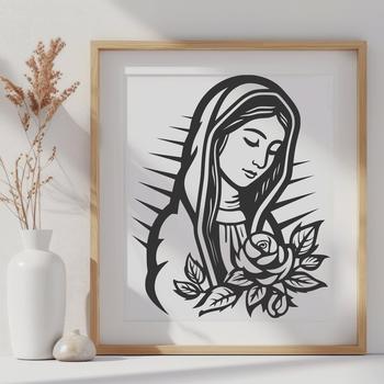 Unique Virgin Mary In PDF And PNG