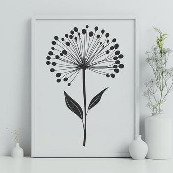 A realistic illustration of a wild flower in full bloom, perfect for vector art projects.