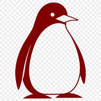An editable vector graphic of a penguin, ideal for creating custom designs and stencils using a Cricut or laser cutter.