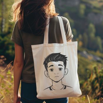 A young boy with a neutral expression, suitable for various uses in graphic design and digital art.