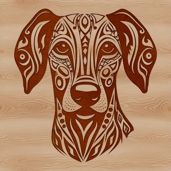 An SVG vector design of a Doberman Pinscher animal breed, suitable for various applications.