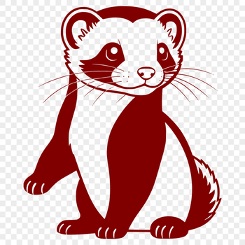 Ferret vector illustration, ideal for personal or commercial projects.