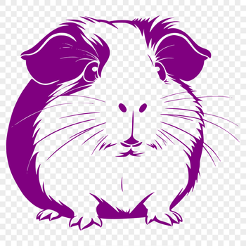 A detailed digital illustration of a guinea pig.