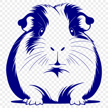 Illustration of a guinea pig, a popular household pet.