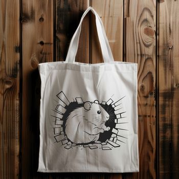 A simple illustration of a cute hamster suitable for various designs and applications.