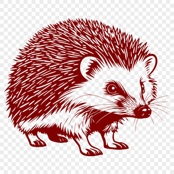 An SVG file featuring a high-quality image of a hedgehog, ideal for crafting projects and commercial use.