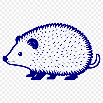An SVG icon featuring a detailed hedgehog design.