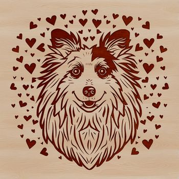 A small breed dog with a curly coat and sweet expression, suitable for vector designs.