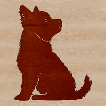 A sitting Shiba Inu dog with a compact, fox-like face.