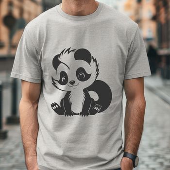 A detailed illustration of a skunk animal in various poses, suitable for cutting machine designs and vector art.