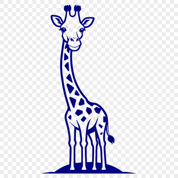 A tall, spotted savannah animal with a long neck, identified as a giraffe.