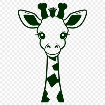 A detailed illustration of a giraffe, a common safari animal.