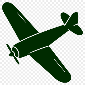 Vector illustration of a commercial airplane in flight