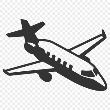 Simple outline of a plane suitable for cutting machine designs.