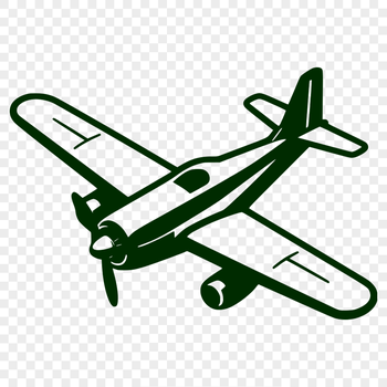 A detailed silhouette of a commercial airplane, suitable for various uses including web design and DIY projects.