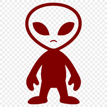 A futuristic extraterrestrial creature with a distinctive shape, suitable for sci-fi designs.