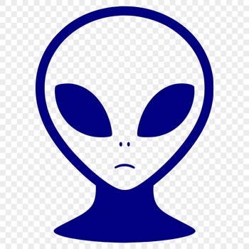 A futuristic space creature in vector format.