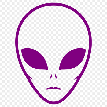 A futuristic sci-fi styled illustration of a friendly extraterrestrial being.