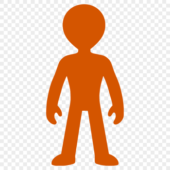 A futuristic alien character created as a vector graphic for commercial or personal use in various design projects.