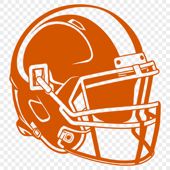 A high-resolution illustration of a football helmet with a facemask and laces, suitable for vector art designs.