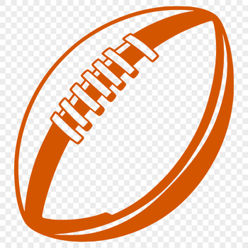 American football icon in vector format