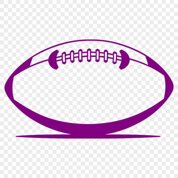 Vector illustration of an American football, suitable for clip art designs.