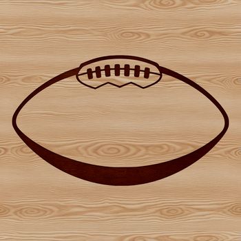 A high-quality vector illustration of a football used in the sport, suitable for digital design.