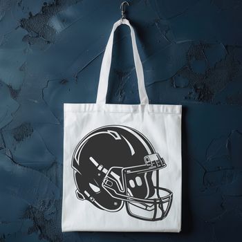American football helmet and body illustration in vector format.