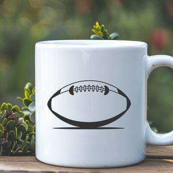 A detailed vector graphic of an American Football, suitable for use in various design applications.