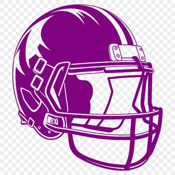 An illustration of a football with laces and a textured surface.