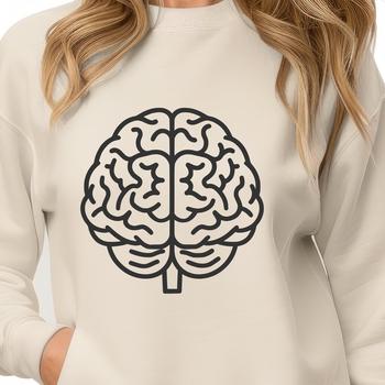 An editable vector graphic representation of a human brain.