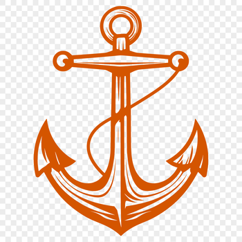 Anchors used in nautical settings with a focus on detail.