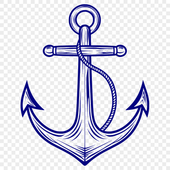 Free Artistic Anchor Vector Image