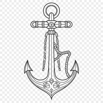 Free Creative Anchor Stencil