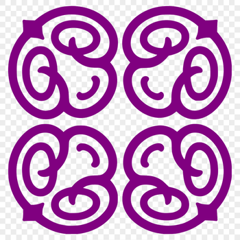 Decorative Celtic design made up of interlocking shapes and patterns, suitable for vector art projects.