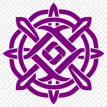 Intricately designed Celtic silhouette with delicate shape and ornate details.