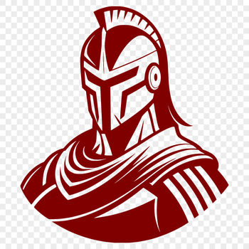 A digital illustration of a historical warrior from ancient Greece.